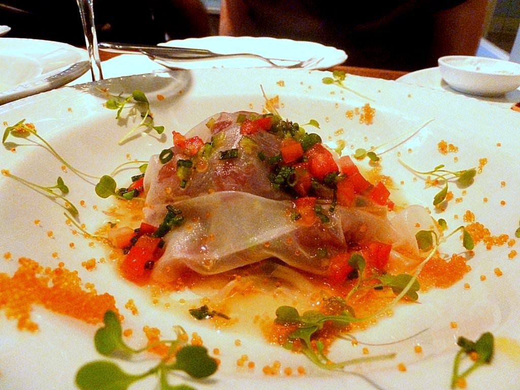 P1200876.JPG Tuna tartare, lime soy sauce, tobiko (62 NIS). Another very successful dish. It was fresh and tasty.