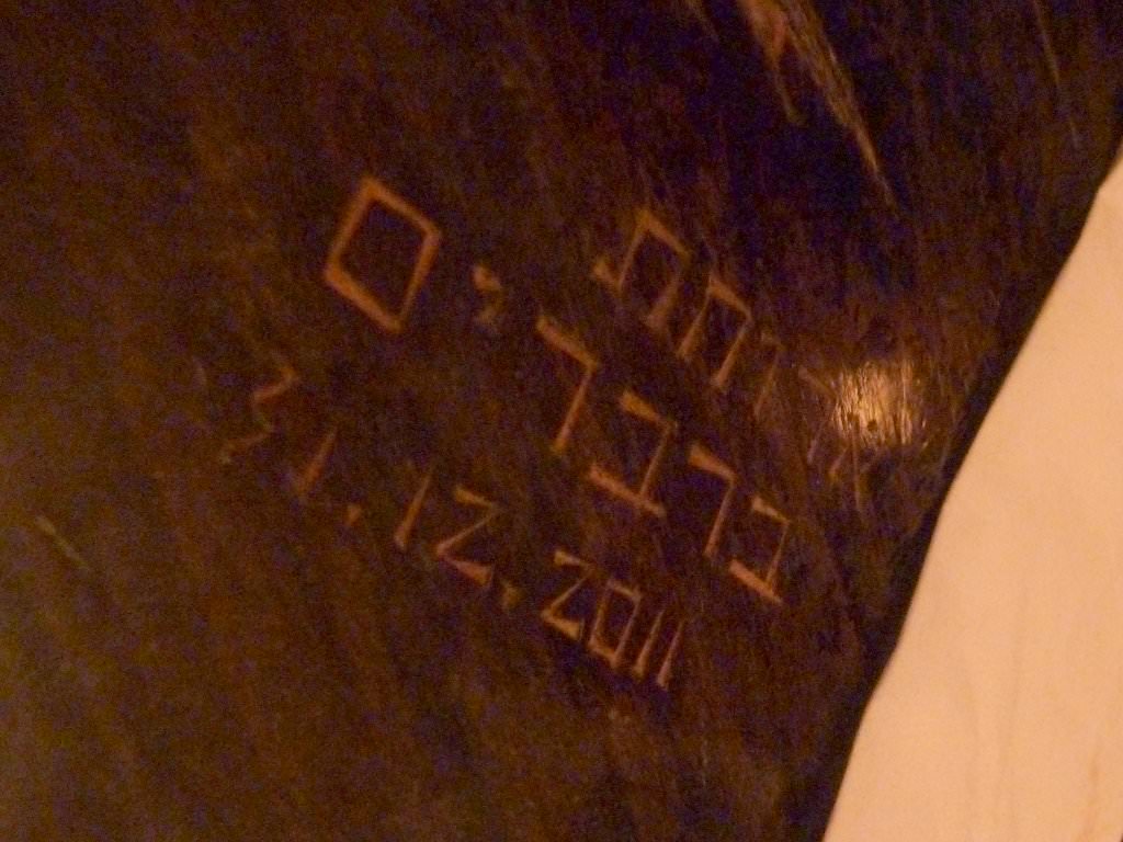 Some real barbarians engraved their barbarianhood on the table some other barbarians night at NG's.