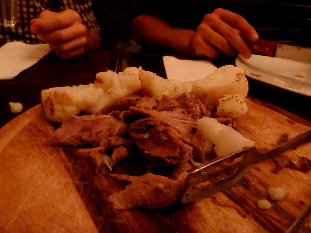 Marinated whole Leg of lamb in fresh IPA beer and smoked maple rosemary aroma
