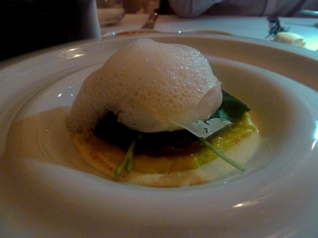 One of the specials: Fresh corn polenta, Portobello and poached egg. This dish was pleasurable with a simple yet heavenly combination of flavors. The egg cracks open and fills the meaty mushroom with yolk.