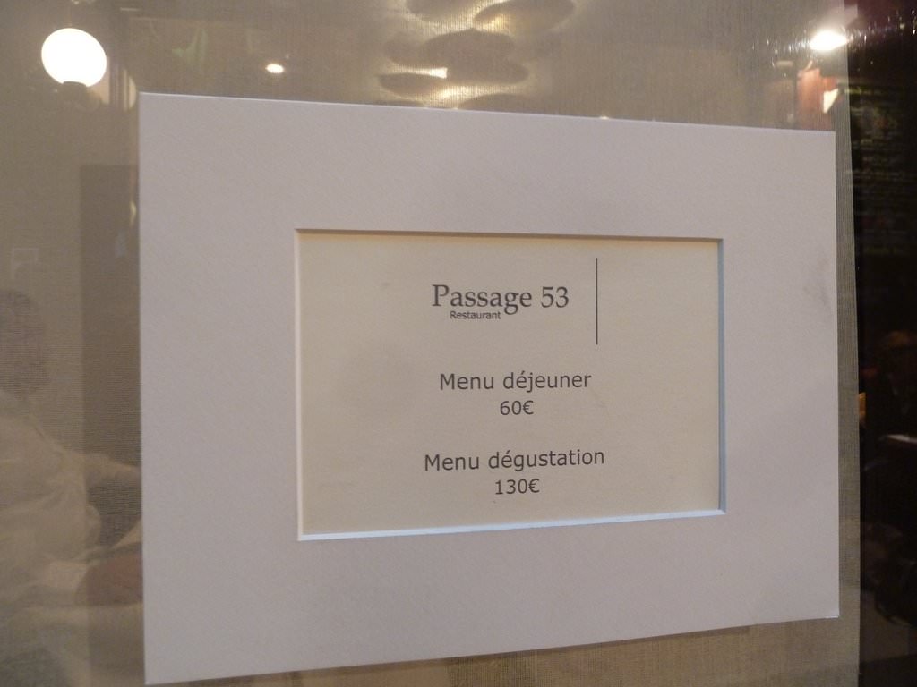 This is the menu for you all to read.